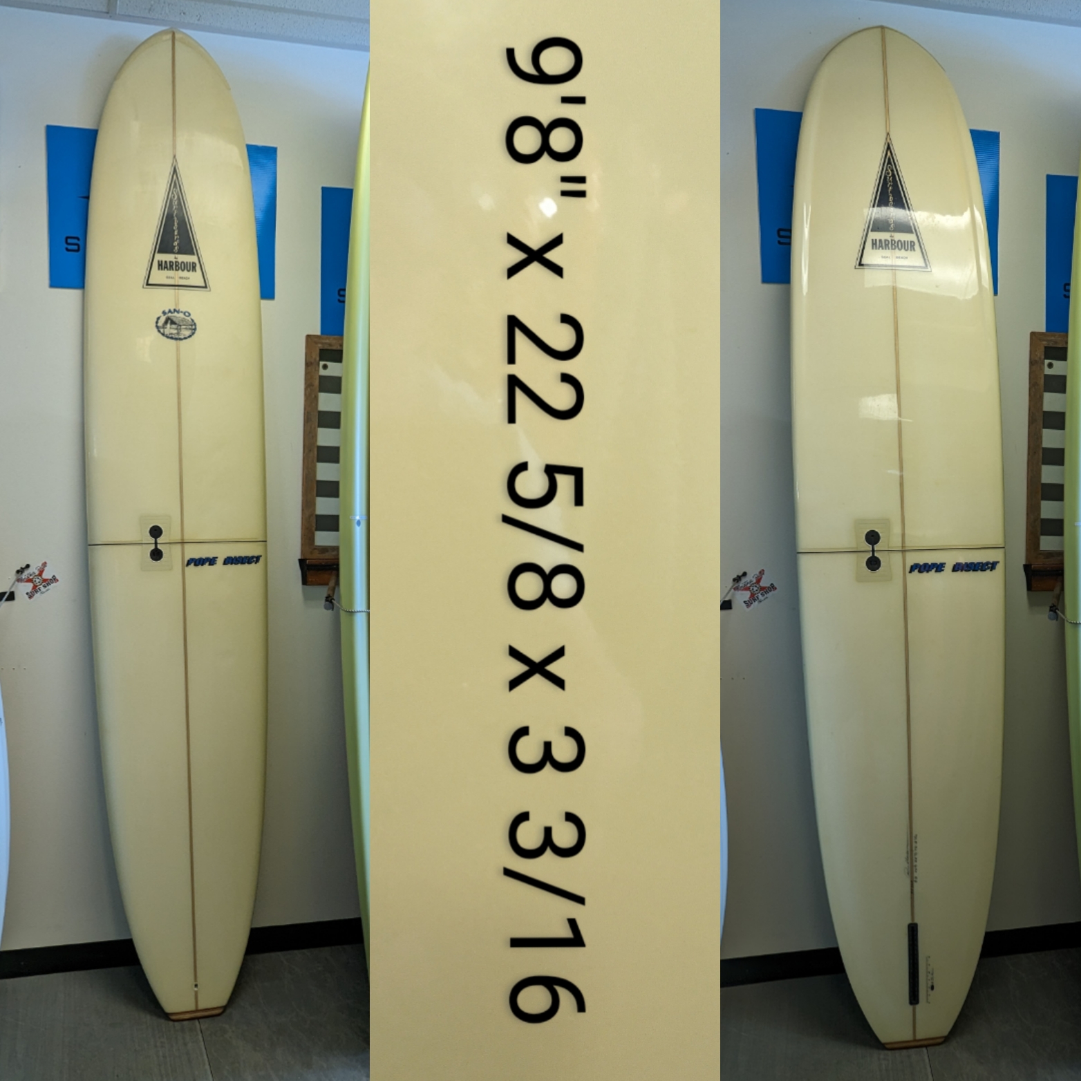 POPE-BISECT」×「HARBOUR SURFBOARDS」 9'8″ Harbour San-O Pope Bisect PU – Another Ride
