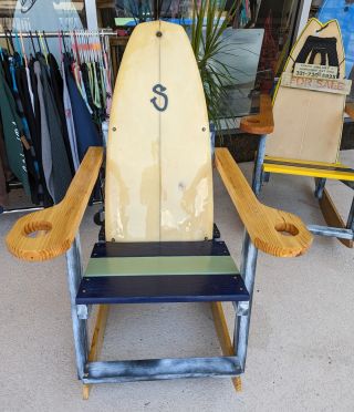 The original recycled surfboard rockers and lifeguard chairs available only here @anotherridesurfshop