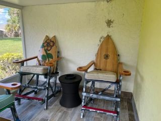 The original recycled surfboard chairs sold only here look forward to some new designs coming in October #coolasssurfshop cruise by