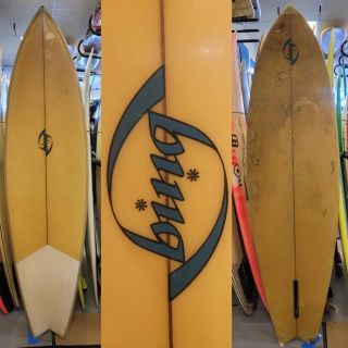 @bingsurfboards wow! Classic early years #surfboard to go up on the ceiling cruise by and check out some cool decor #enjoyanotherride