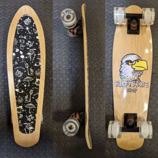 New arrivals daily 
@anotherridesurfshop 
Brand new mini skateboard complete 
AR eagle mini deck
Standard mini black trucks 
Clear light up wheels
Standard black bearings
Black cartoon grip
$129
Come stop by and check out our shop