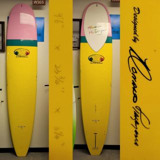 NEW #LONGBOARD SPECIAL 
#hawaiianprodesigns @donaldtakayama design 
#inthepink one of best #longboard models ever made 
9'6" x 22 3/4" x 3 1/4" light weight epic composite epoxy strength 💪 2 available $1099