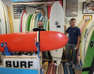 Fathe and son score come see why we are a #coolasssurfshop and #theusedsurfboardsource
